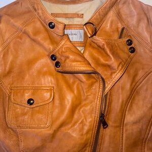 Marc New York Camel Leather Jacket